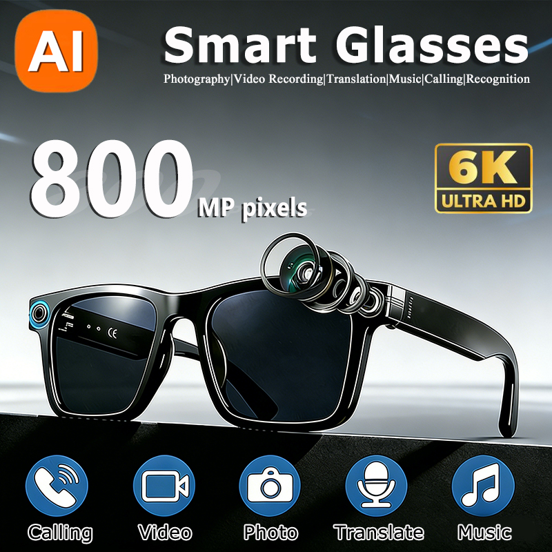 Smart Glasses Lens - Gafas con Cámara HD 6K e